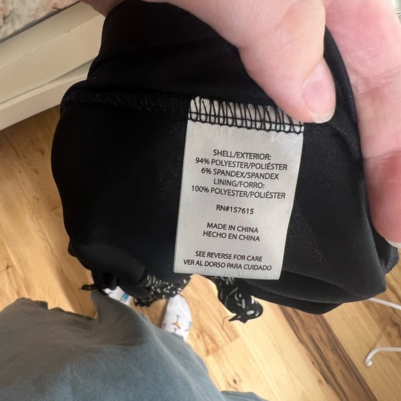 Rachel Zoe NWT Mesh Black And White Print Midi Cocktail Dress Crew Neck - Picture 6 of 7